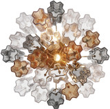 Crystorama ADD-300-AG-AU_CEILING Addis Contemporary Aged Brass Flush Mount Light Fixture