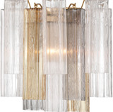 Crystorama ADD-303-AG-AU Addis Modern Aged Brass Wall Lamp