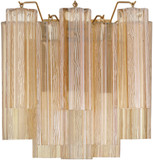 Crystorama ADD-303-AG-AM Addis Contemporary Aged Brass Wall Sconce