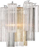 Crystorama ADD-303-CH-AU Addis Modern Polished Chrome Wall Sconce