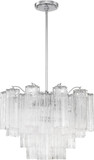 Crystorama ADD-306-CH-CL Addis Polished Chrome 20" Drop Ceiling Lighting