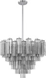Crystorama ADD-312-CH-SM Addis Polished Chrome 27" Pendant Hanging Light