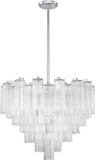 Crystorama ADD-312-CH-CL Addis Polished Chrome 27" Pendant Light