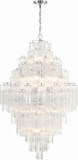 Crystorama ADD-319-CH-CL Addis Polished Chrome Foyer Light Fixture