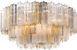 Crystorama ADD-331-CH-AU Addis Modern Polished Chrome Flush Lighting