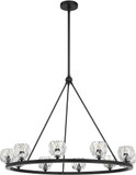 Crystorama ARA-10265-MK Aragon Modern Matte Black LED Chandelier Lighting