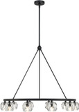 Crystorama ARA-10265-MK Aragon Modern Matte Black LED Chandelier Lighting