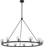 Crystorama ARA-10266-MK Aragon Contemporary Matte Black LED Lighting Chandelier