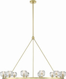 Crystorama ARA-10266-SB Aragon Modern Soft Brass LED 48" Chandelier Lamp
