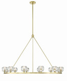 Crystorama ARA-10266-SB Aragon Modern Soft Brass LED 48" Chandelier Lamp