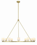 Crystorama ARA-10266-SB-ST Aragon Soft Brass LED Chandelier Light