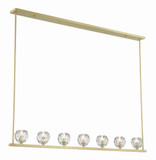 Crystorama ARA-10267-SB Aragon Contemporary Soft Brass LED Kitchen Island Light