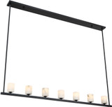 Crystorama ARA-10267-MK-ST Aragon Modern Matte Black LED Island Lighting
