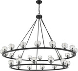 Crystorama ARA-10269-MK Aragon Contemporary Matte Black LED Ceiling Chandelier