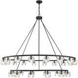 Crystorama ARA-10269-MK Aragon Contemporary Matte Black LED Ceiling Chandelier