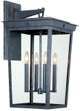 Crystorama BEL-A8064-GE Belmont Graphite Outdoor 14" Wall Sconce Lighting