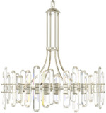 Crystorama BOL-8889-PN Bolton Polished Nickel 31" Ceiling Chandelier