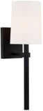 Crystorama BRO-451-BF Bromley Modern Black Forged Wall Light Sconce