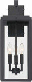 Crystorama BYR-80103-MK Byron Matte Black 7.5" Outdoor Wall Sconce Light