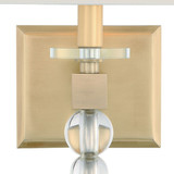 Crystorama CLO-8892-AG Clover Aged Brass Wall Lighting Sconce
