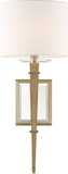 Crystorama CLI-231-AG Clifton Aged Brass Wall Light Fixture