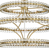 Crystorama CLO-8000-AG Clover Contemporary Aged Brass Chandelier Light