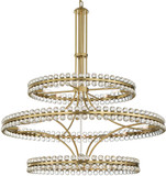 Crystorama CLO-8000-AG Clover Contemporary Aged Brass Chandelier Light