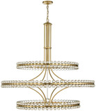 Crystorama CLO-8000-AG Clover Contemporary Aged Brass Chandelier Light