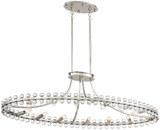 Crystorama CLO-8897-BN Clover Brushed Nickel Kitchen Island Light