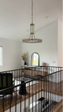 Crystorama CLO-8898-AG Clover Aged Brass 22.5" Chandelier Light