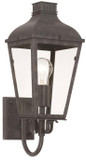 Crystorama DUM-9801-GE Dumont Traditional Graphite Exterior 7" Lighting Sconce