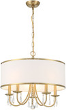 Crystorama ED0662205VG Adalynn Vibrant Gold Drum Drop Lighting