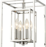 Crystorama ED884114CH Kai Modern Polished Chrome Foyer Lighting Fixture