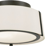 Crystorama FUL-903-BK Fulton Modern Black 12" Overhead Light Fixture