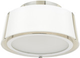 Crystorama FUL-903-PN Fulton Contemporary Polished Nickel 12" Ceiling Lighting