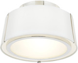Crystorama FUL-903-PN Fulton Contemporary Polished Nickel 12" Ceiling Lighting