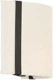 Crystorama FUL-902-BK Fulton Contemporary Black Wall Sconce Lighting