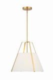 Crystorama FUL-904-GA Fulton Contemporary Antique Gold Hanging Lamp