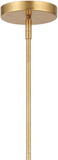 Crystorama FUL-904-GA Fulton Contemporary Antique Gold Hanging Lamp