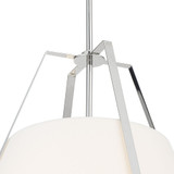 Crystorama FUL-904-PN Fulton Contemporary Polished Nickel Hanging Light