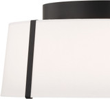 Crystorama FUL-905-BK Fulton Contemporary Black 18" Ceiling Light
