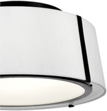 Crystorama FUL-905-BK Fulton Contemporary Black 18" Ceiling Light