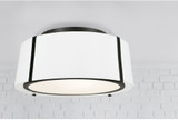 Crystorama FUL-905-BK Fulton Contemporary Black 18" Ceiling Light