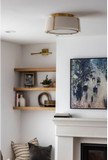Crystorama FUL-905-GA Fulton Contemporary Antique Gold 18" Ceiling Light Fixture