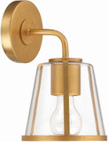 Crystorama FUL-911-GA-CL Fulton Antique Gold Wall Sconce