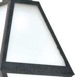 Crystorama GLA-9701-OP-BC Glacier Black Charcoal Outdoor 8" Wall Sconce Light