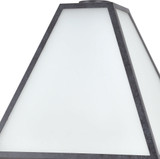 Crystorama GLA-9709-OP-BC Glacier Black Charcoal Outdoor 14" Lamp Post Light