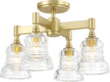 Crystorama GRG-1045-AG Gregory Contemporary Aged Brass Overhead Lighting