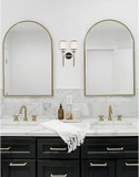 Crystorama HAT-472-BF-VG Hatfield Contemporary Black Forged and Vibrant Gold Sconce Lighting
