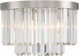 Crystorama HAY-1400-PN Hayes Crystal Polished Nickel Ceiling Light Fixture